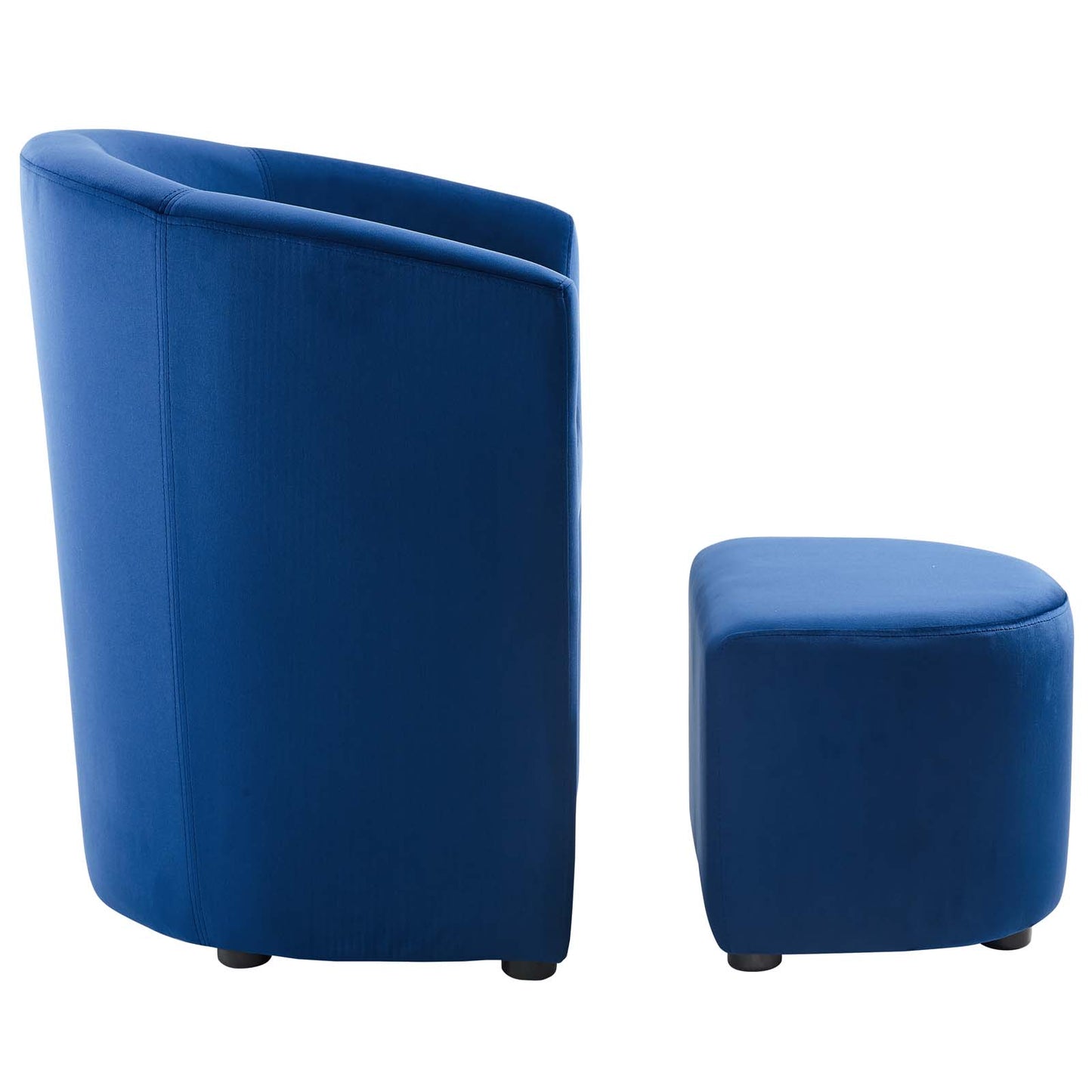 Divulge Stain Resistant Velvet Arm Chair and Ottoman Set by Modway