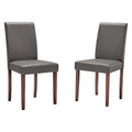 Prosper Faux Leather Dining Side Chair Set of 2 by Modway