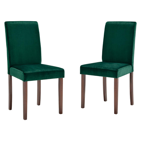 Prosper Upholstered Velvet Dining Side Chair Set of 2 | Polyester by Modway