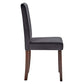 Prosper Upholstered Velvet Dining Side Chair Set of 2 | Polyester by Modway
