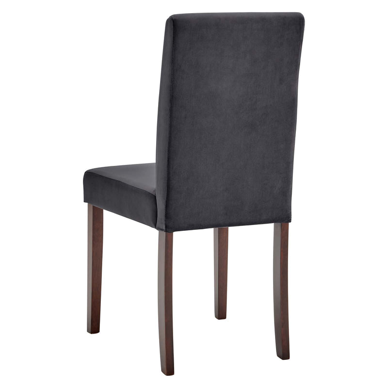 Prosper Upholstered Velvet Dining Side Chair Set of 2 | Polyester by Modway