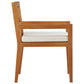 Northlake 7 Piece Outdoor Patio Premium Grade A Teak Wood Set Natural White by Modway