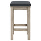 Wiscasset Outdoor Patio Acacia Wood Bar Stool Light Gray by Modway