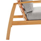 Orlean Outdoor Patio Eucalyptus Wood Loveseat Natural Light Gray by Modway