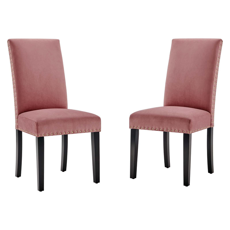 Parcel Performance Velvet Dining Side Chairs - Set of 2 by Modway