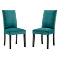 Parcel Performance Velvet Dining Side Chairs - Set of 2 by Modway