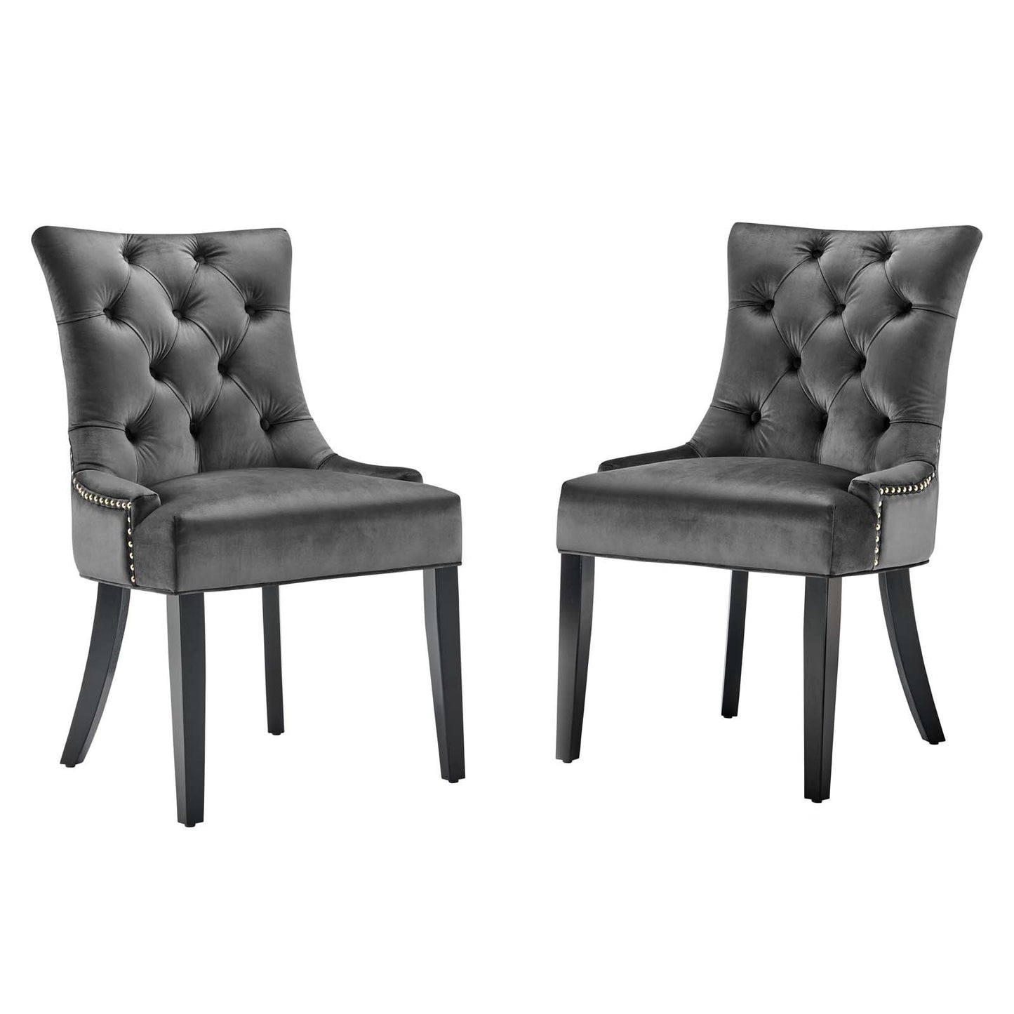 Regent Tufted Performance Velvet Dining Side Chairs-Set of 2 by Modway