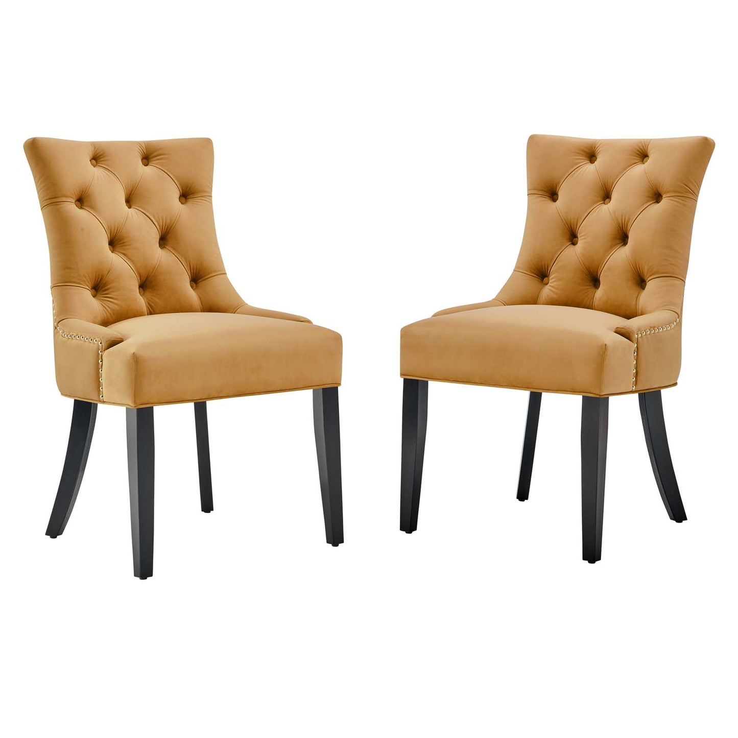 Regent Tufted Performance Velvet Dining Side Chairs-Set of 2 by Modway