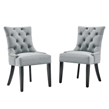 Regent Tufted Performance Velvet Dining Side Chairs-Set of 2 by Modway