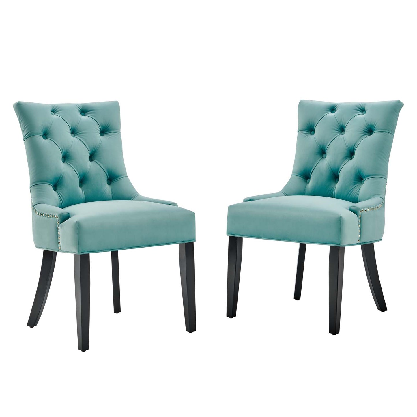 Regent Tufted Performance Velvet Dining Side Chairs-Set of 2 by Modway