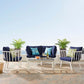 Riverside 5 Piece Outdoor Patio Aluminum Set by Modway