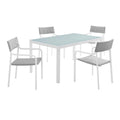 Raleigh 5 Piece Outdoor Patio Aluminum Dining Set by Modway