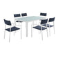 Raleigh Outdoor Patio Aluminum Dining Set with 6 Stackable Chairs by Modway