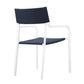 Raleigh Outdoor Patio Aluminum Dining Set with 6 Stackable Chairs by Modway