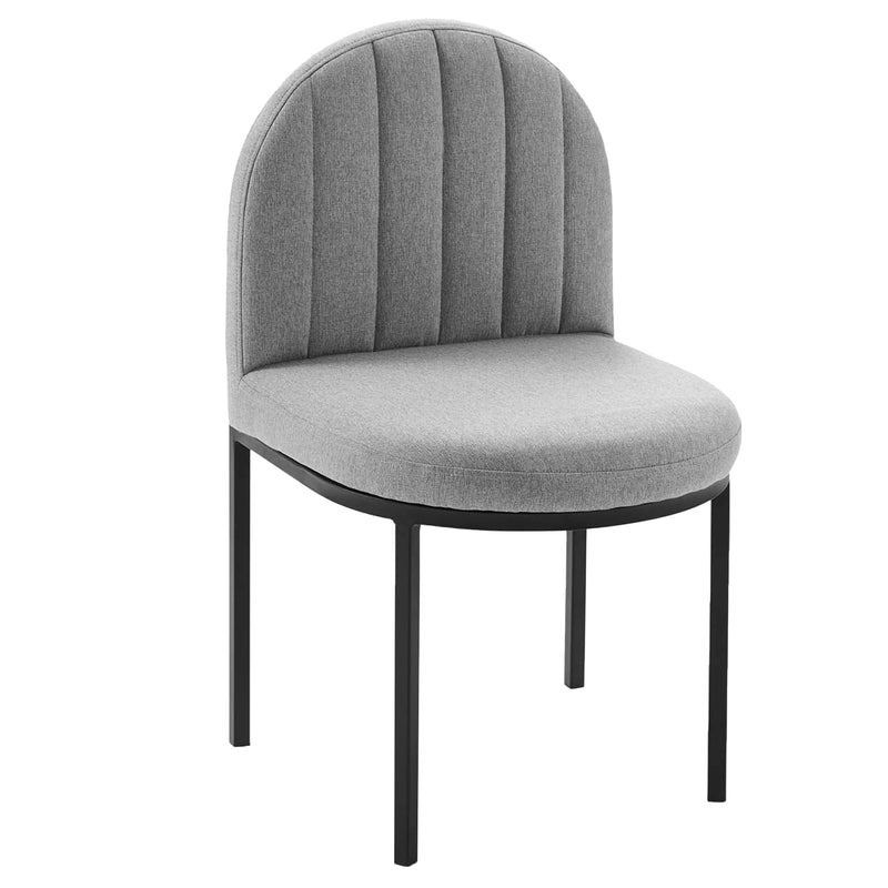 Isla Channel Tufted Upholstered Fabric Dining Side Chair | Polyester by Modway