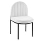 Isla Channel Tufted Upholstered Fabric Dining Side Chair | Polyester by Modway