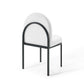 Isla Channel Tufted Upholstered Fabric Dining Side Chair | Polyester by Modway