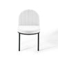 Isla Channel Tufted Upholstered Fabric Dining Side Chair | Polyester by Modway