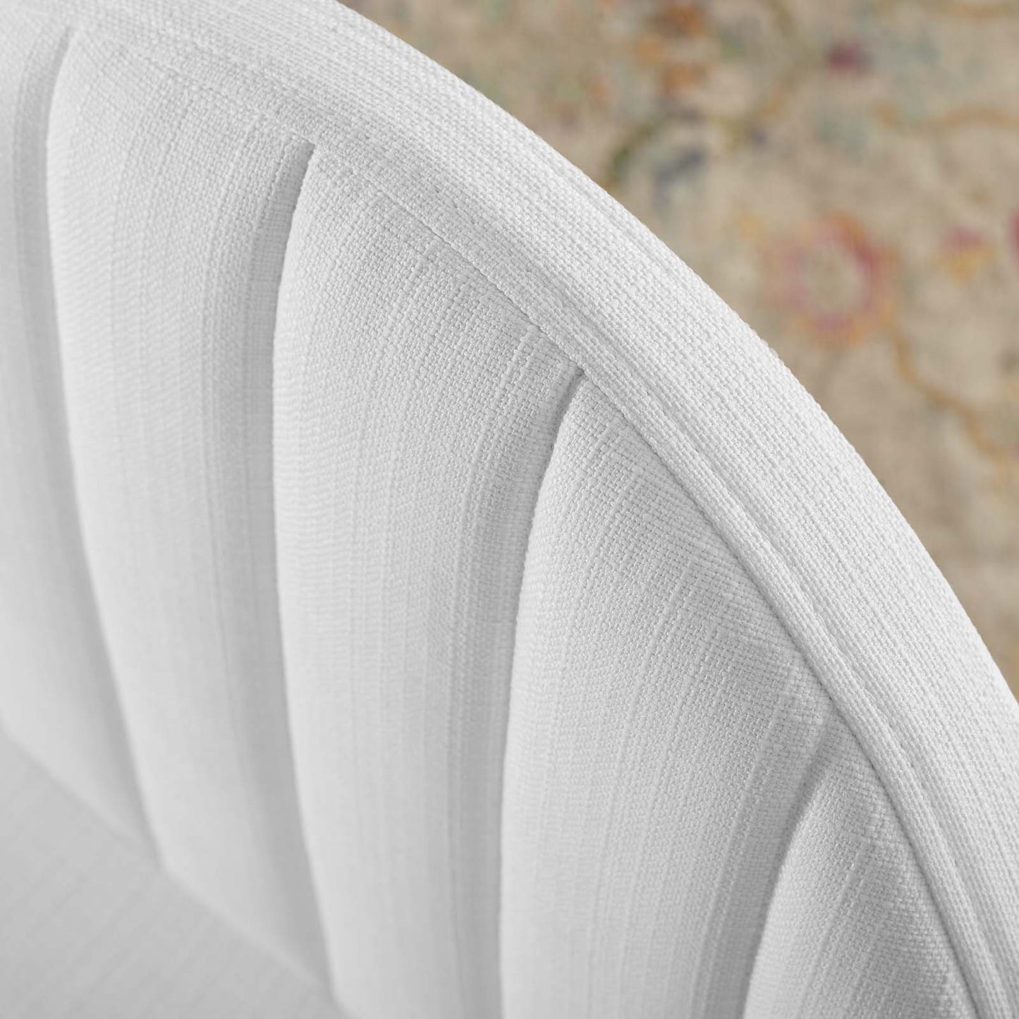 Isla Channel Tufted Upholstered Fabric Dining Side Chair | Polyester by Modway