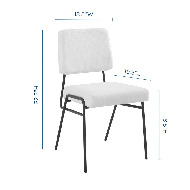 Craft Upholstered Fabric Dining Side Chair | Polyester by Modway