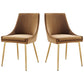 Viscount Performance Velvet Dining Chairs - Set of 2 by Modway