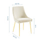 Viscount Performance Velvet Dining Chairs-Set of 2 by Modway