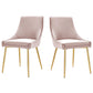 Viscount Performance Velvet Dining Chairs - Set of 2 by Modway