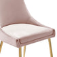Viscount Performance Velvet Dining Chairs - Set of 2 by Modway