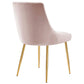 Viscount Performance Velvet Dining Chairs - Set of 2 by Modway