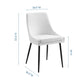 Viscount Upholstered Fabric Dining Chairs-Set of 2 | Polyester by Modway