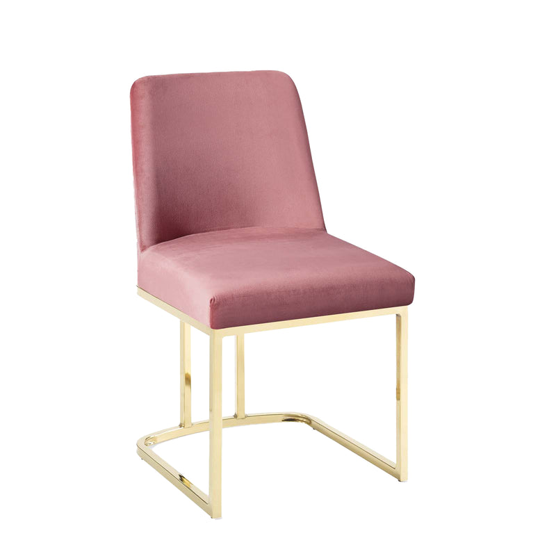 Amplify Sled Base Performance Velvet Dining Side Chair | Polyester by Modway