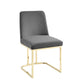 Amplify Sled Base Performance Velvet Dining Side Chair | Polyester by Modway