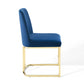 Amplify Sled Base Performance Velvet Dining Side Chair | Polyester by Modway