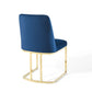 Amplify Sled Base Performance Velvet Dining Side Chair | Polyester by Modway