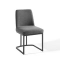 Amplify Sled Base Upholstered Fabric Dining Side Chair | Polyester by Modway
