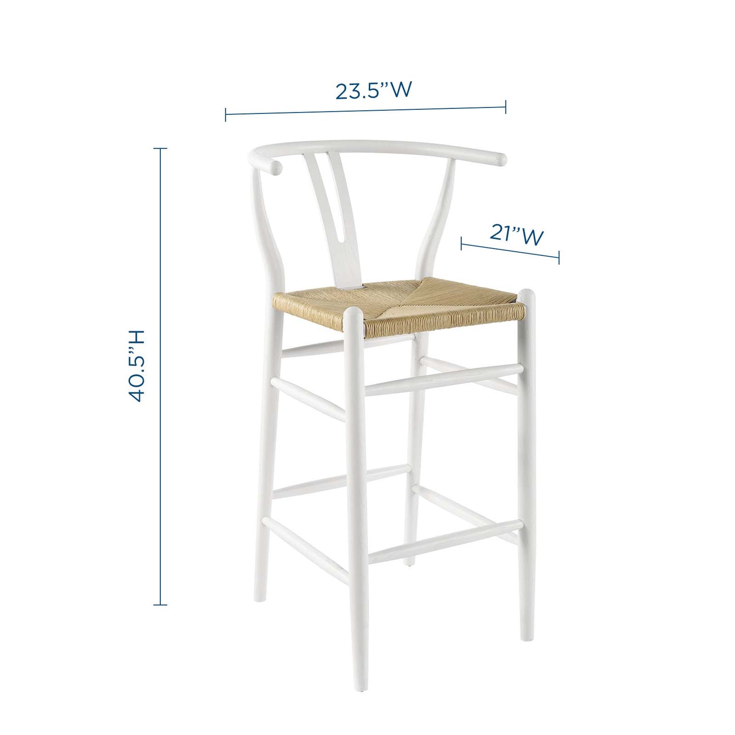 Amish Wood Bar Stool by Modway