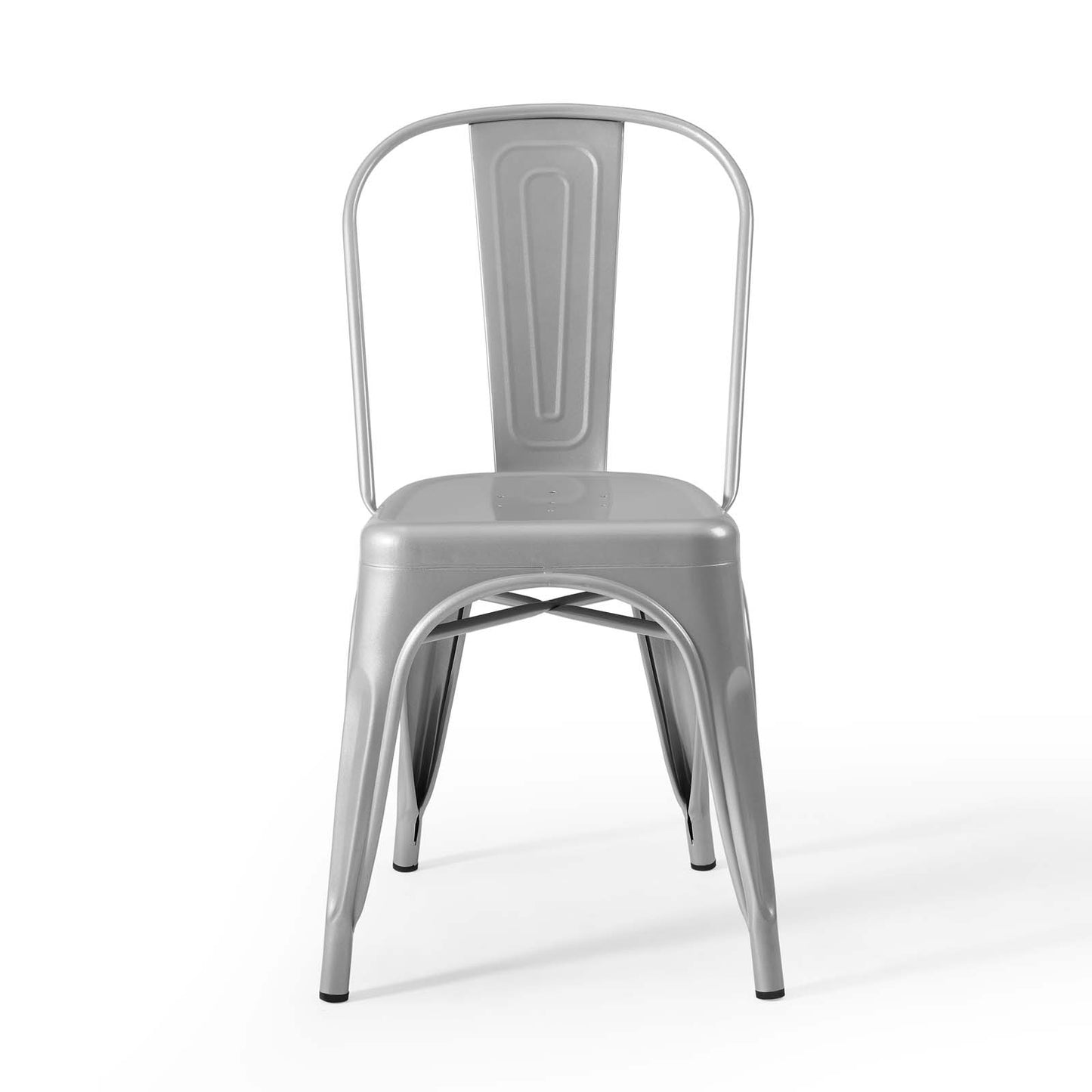 Promenade Bistro Dining Side Chair (Set of 2) Silver by Modway