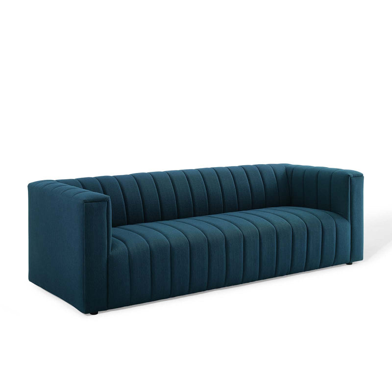 Reflection Channel Tufted Upholstered Fabric Sofa | Polyester by Modway