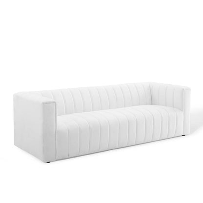 Reflection Channel Tufted Upholstered Fabric Sofa | Polyester by Modway