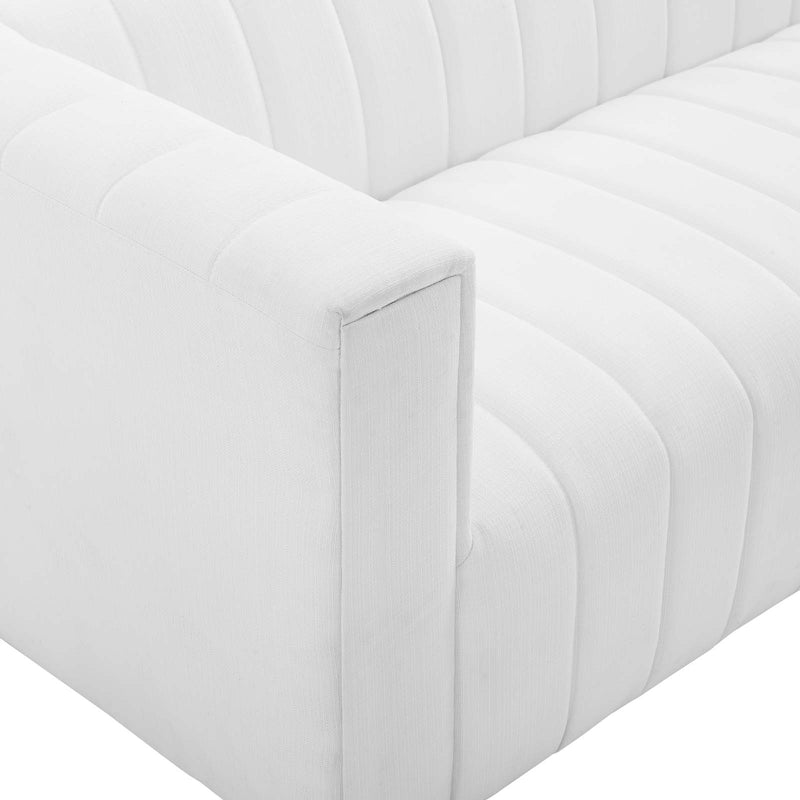 Reflection Channel Tufted Upholstered Fabric Sofa | Polyester by Modway