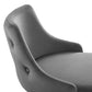 Adorn Performance Velvet Bar Stool White by Modway