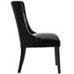 Baronet Dining Chair Vinyl Set of 2 Black by Modway