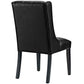 Baronet Dining Chair Vinyl Set of 2 Black by Modway