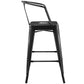 Promenade Bar Stool Set of 2 Black by Modway