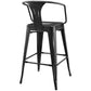Promenade Bar Stool Set of 2 Black by Modway