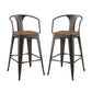 Promenade Bar Stool Set of 2 Brown by Modway