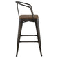 Promenade Bar Stool Set of 2 Brown by Modway