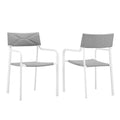 Raleigh Outdoor Patio Aluminum Armchair Set of 2 by Modway