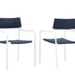 Raleigh Outdoor Patio Aluminum Armchair Set of 2 by Modway