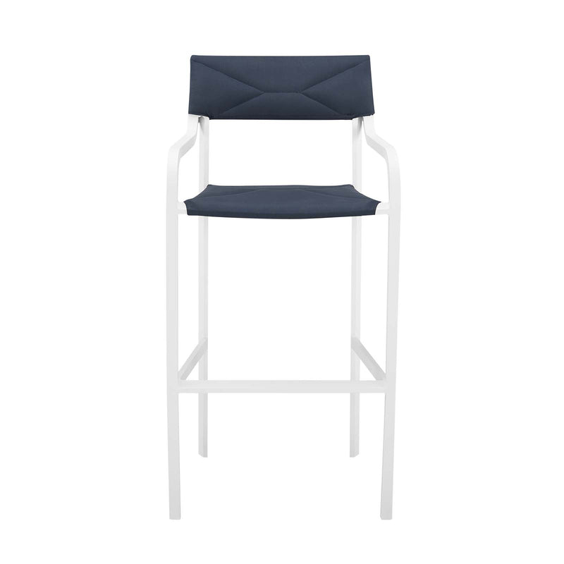 Raleigh Outdoor Patio Aluminum Bar Stool Set of 2 by Modway